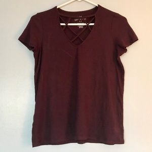 AMERICAN EAGLE soft and sexy ribbed lace shirt
